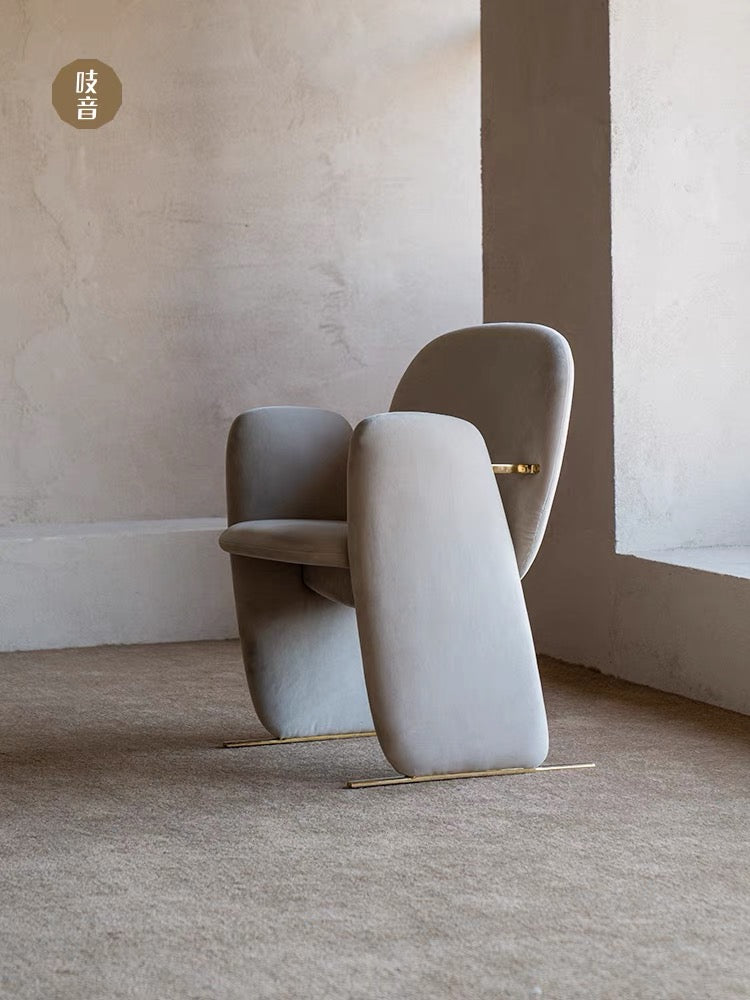 STONE-LIKE CHAIR Chair Ziinlife Modern Design Furniture Hong Kong Apricot